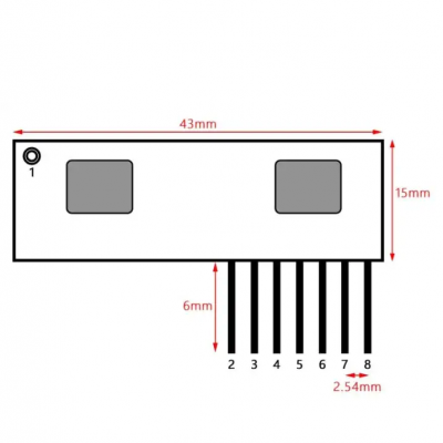 Linear Magnetic Force Hall Sensor KY-024