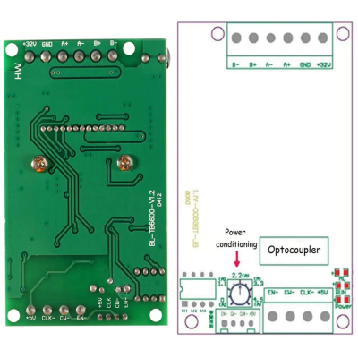 TB6600 4.5A Stepper Motor Driver Board Controller Replace TB6560 DC 10-45V