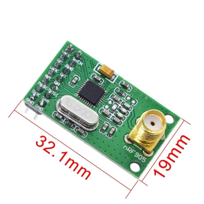 NRF905 Wireless Transceiver Module NF905SE With Antenna FSK GMSK Low Power 433 868 915 MHz
