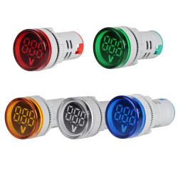 Round LED Mini Digital Display AC 220V 22mm round Voltmeter Range 60V to 500V- Red Round LED Mini Digital Display AC 220V 22mm round Voltmeter Range 60V to 500V- Red