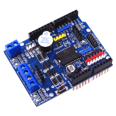 L298P PWM Speed Controller Dual High-Power H-bridge Driver Bluetooth Interface L298P Motor Shield Board