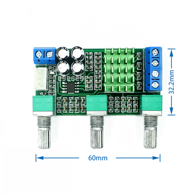 TPA3116D2 Digital Amplifier Board 2.0 Audio Dual Channel 2*80W High Power Bass Adjustable Board