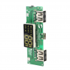 18650 lithium battery 2A 1A dual USB output with display boost module