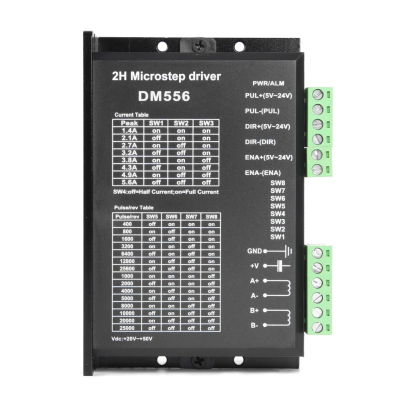 DM556 Digital Stepper Motor Driver 2-Phase 5.6A 256 Subdivision For 57 86 Stepping Motor Replacement Stepper Motor Controller
