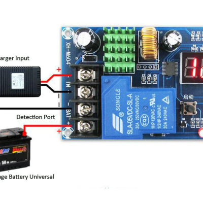 XH-M604 Battery Charger Control Module DC 6-60V Storage Lithium Battery Charging Control Switch Protection Board