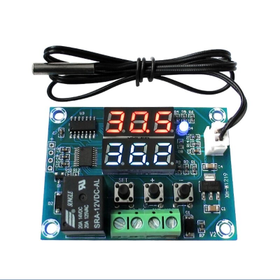 XH-W1219 Dual LED Display Thermostat Temperature Controller Module Sensor DC 12V