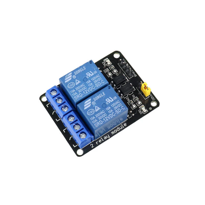 DC 12V 2 channel relay module with optocoupler 