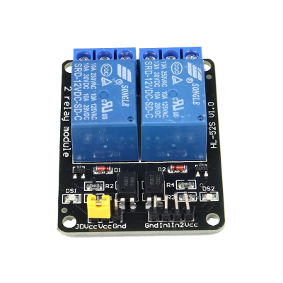 DC 12V 2 channel relay module with optocoupler 