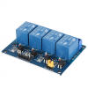 DC 12V 4 channel relay module with optocoupler 