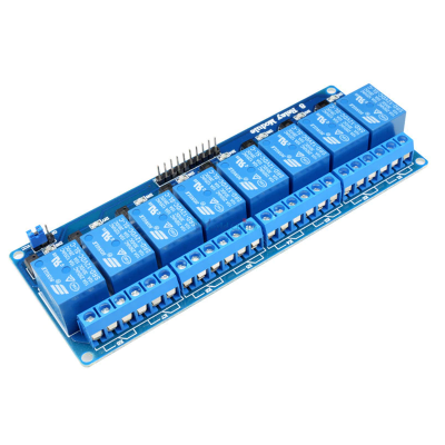 DC 12V 8 channel relay module with optocoupler