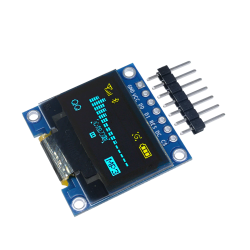 0.96 inch oled display 12864 spi serial port 7Pin- Yellow and Blue 0.96 inch oled display 12864 spi serial port 7Pin- Yellow and Blue