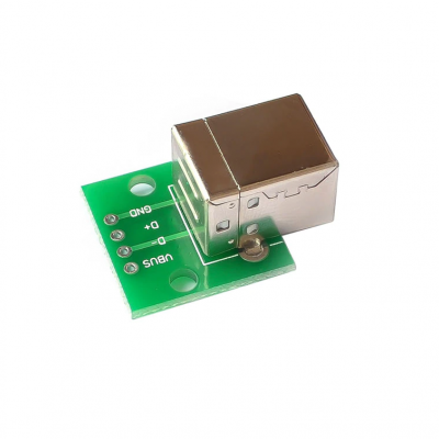 Printer Type B USB to DIP adapter board , Square USB to DIP adapter