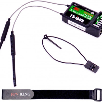 Flysky FS-iA6B Receiver 6-Channel 2.4G 6CH i-BUS PPM Receiver with Antenna Compatible FS-i4 FS-i6 FS-i10 FS-GT2E FS-GT2G