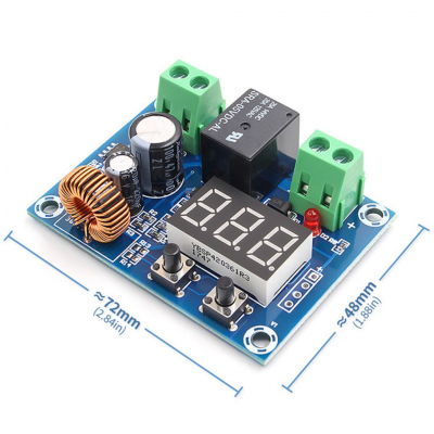 XH-M609 DC voltage protection module Lithium battery under voltage loss, low power, disconnect output 12V-36 V