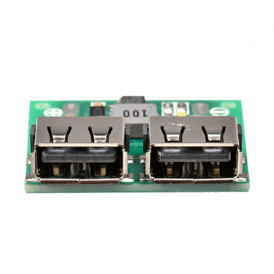 12V/24V to 5V dual socket 3A DC-DC car charging lithium battery charging board charger module + protection dual function