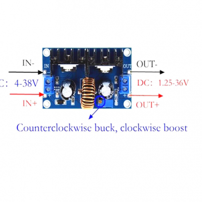 XH-M401 DC-DC Buck Module XL4016E1 High Power DC Voltage Regulator Maximum 8A Band Voltage Regulator