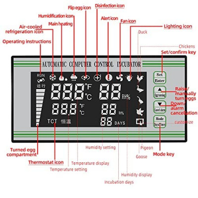 XM18S XM-18S Incubator Controller Full Automatic Multifunction