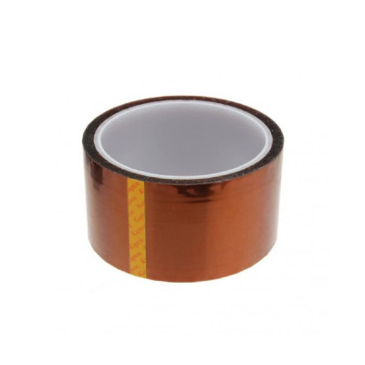 50mm x 33m High Temperature Resistant Heat BGA Kapton Polyimide Insulating Thermal Insulation Adhesive Reprap Tape for 3D Printer