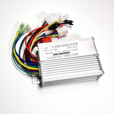 Brushless Motor Sinewave Intelligent dual mode 36V 48V 350W Controller for Electric Vehicle bike scooter erickshaw