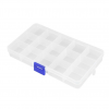 15 Grids Transparent Plastic Storage Box for Small Component Jewelry Pills Organizer