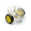 2wd smart car chassis for tracing robot new round version