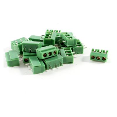 10 Pcs X 3 Pin 3.5mm Pitch Terminal Block PCB Connectors Ac 300V 10A