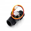 YF-S201C Flow Turbine Flowmeter Water Flow Sensor Hall Flow Sensor (Black)