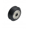 POM V slot model round pulley Outer Dia: 24mm Thickness:11mm Inside Dia: 5mm Bearing type: 625zz