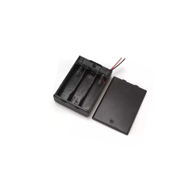 18650 Battery Storage Box with closing case For 3x18650 Series Connection