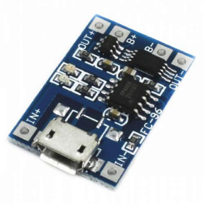 Microusb 5V 18650 Lithium Battery 1A Charging Module W Tp4056 Protection