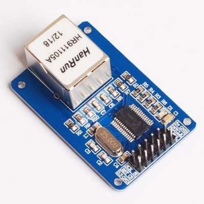 ENC28J60 Ethernet LAN Network Module Schematic For Arduino 10 PIN