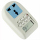 DIGITAL WEEKLY HOURLY PROGRAMMABLE ELECTRONIC TIMER SOCKET AC 220V 10A DIGITAL WEEKLY HOURLY PROGRAMMABLE ELECTRONIC TIMER SOCKET AC 220V 10A