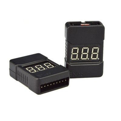 1-8S Indicator Rc Li-Ion Lipo Battery Tester Low Voltage Buzzer Alarm Rc Tools