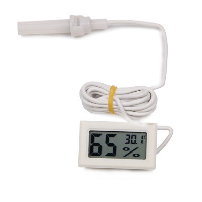 MINI DIGITAL LCD THERMOMETER TEMPERATURE SENSOR FRIDGE FREEZER THERMOMETER WHITE