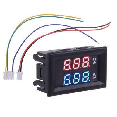 Dc 100V 100A Voltmeter Ammeter Led Amp Volt Current Meter With External Shunt