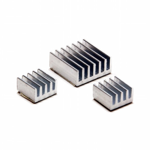 Aluminum 3 Piece Raspberry Pi Heatsink Kit Aluminum 3 Piece Raspberry Pi Heatsink Kit