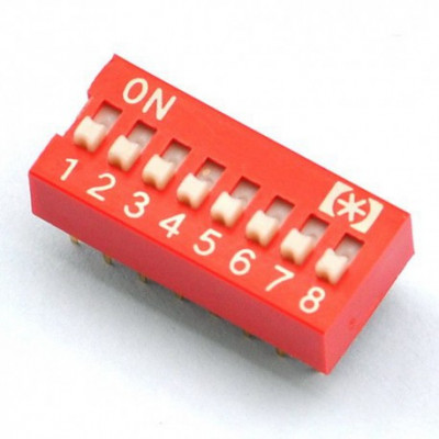 8 Positions DIP Switch
