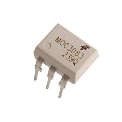 MOC3083 : 6 Pin Zero Cross Triac OptoIsolator