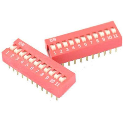 11 Positions DIP Switch