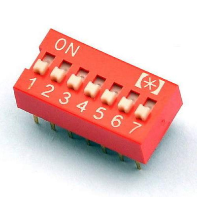 7 Positions DIP Switch