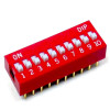 10 Positions DIP Switch