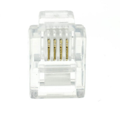 RJ11 Male Plug 6P4C Connector - 2 line phone connector