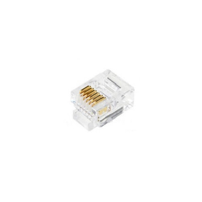 RJ12 Male Plug  6P6C Connector - 3 line phone connector