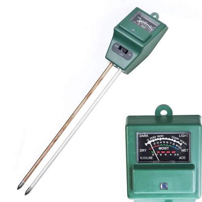 3 in 1 PH Tester Soil Water Moisture Light Test Meter for Garden Plant Flower