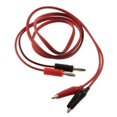 Banana Plug to Alligator Clip Red and Black 2-Wire Power Cord Test Probe Cable Clamp