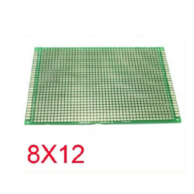 Double Side Copper Prototype Pcb   Universal Board 8 X 12 Cm