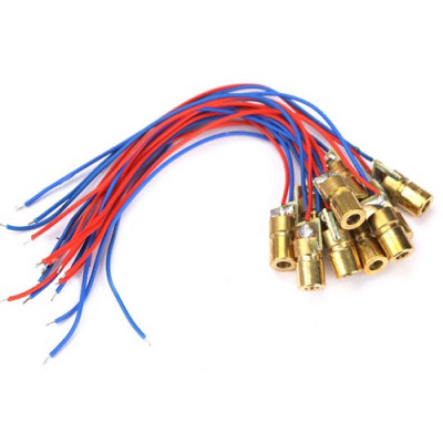 RED Laser 650nm 6mm 3V 5mW Dot Diode Module Copper Head