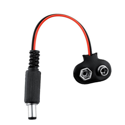 9V DC Battery Power Cable Plug Clip barrel jack connector