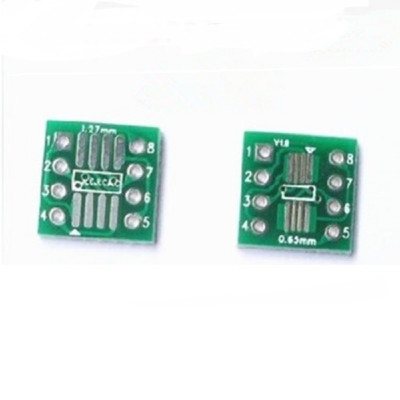 SOP8 SSOP8 TSSOP8 patch to DIP DIP pin spacing 0.65 / 1.27mm adapter board PCB