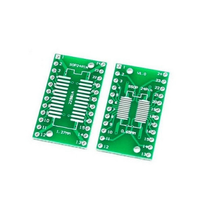 SOP24 transfer board SSOP24 TSSOP24 patch to DIP DIP 0.65 / 1.27mm adapter board PCB
